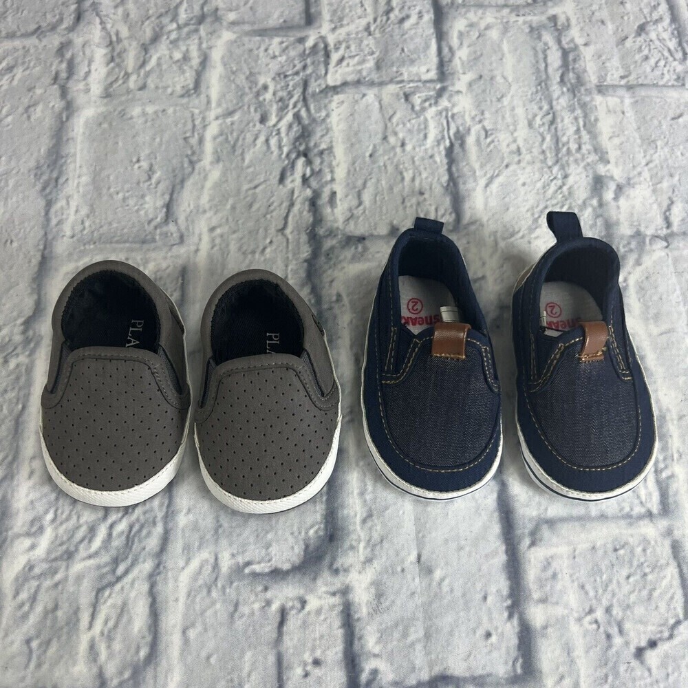 BABY SHOES, two pairs, size 0 to 3 months and size 2